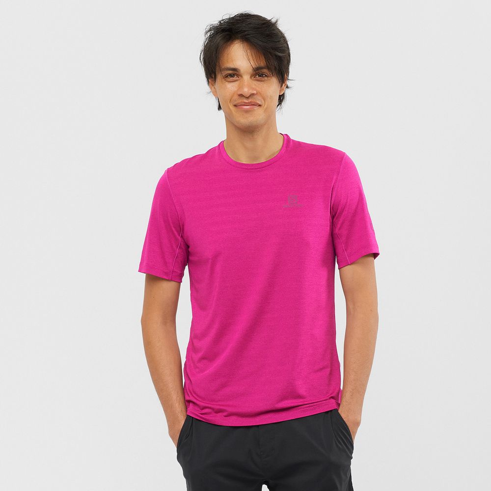 Salomon Israel OUTLINE - Mens T shirts - Purple (JNHE-46957)